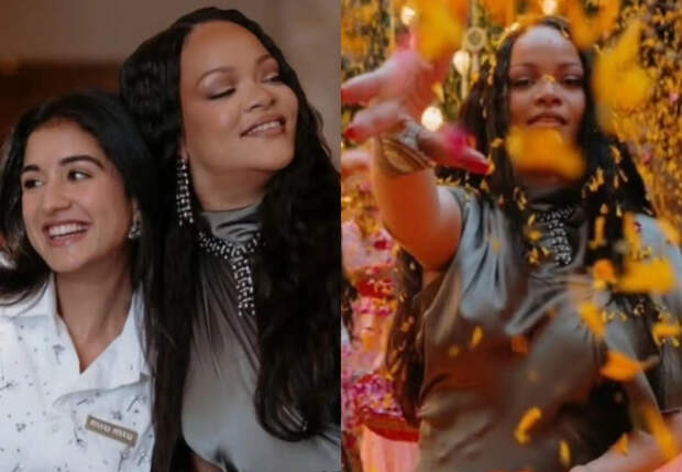 Рианна посетила вечеринку богатейшей семьи Азии в Мумбаи