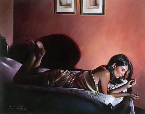 Красивые женщины на картинах Rob Hefferan