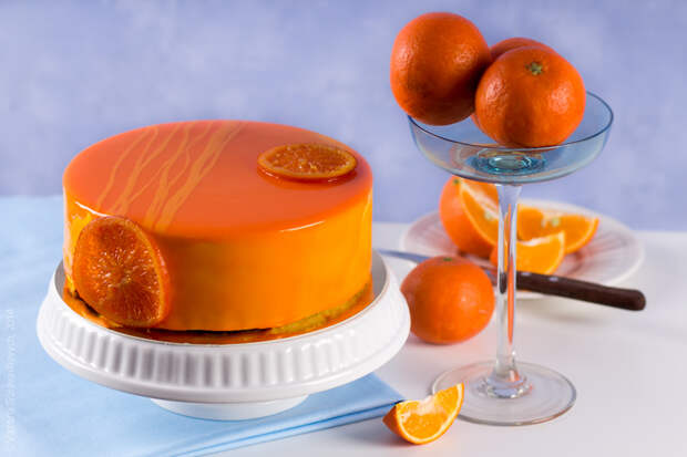 апельсиновый торт-мороженое