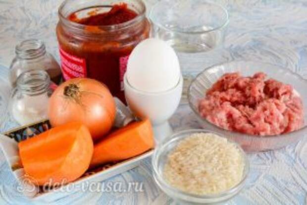 Ежики из фарша с рисом