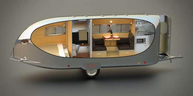 Дом на колесах. Bowlus Road Chief: внутреннее устройство