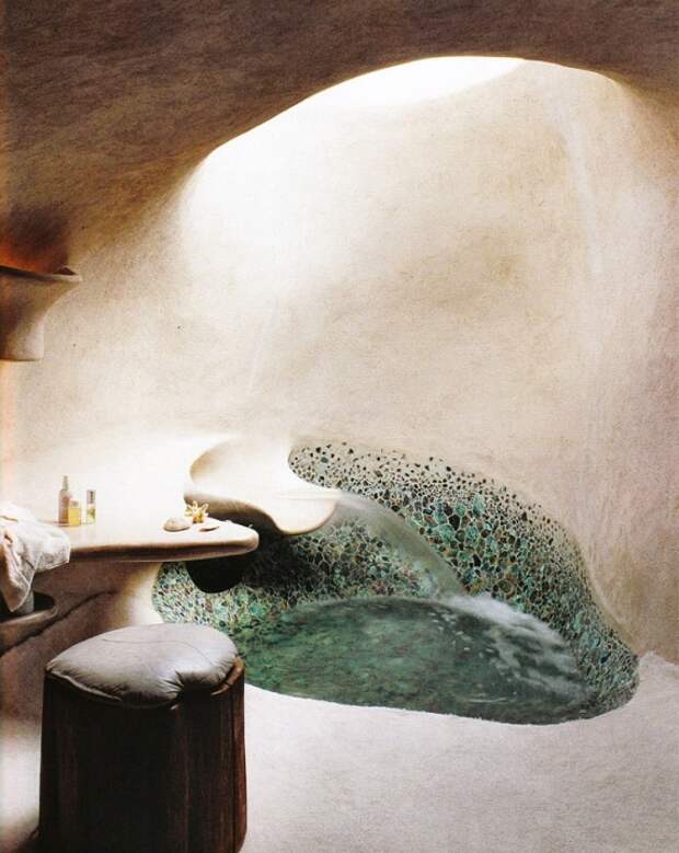 Экодом своими руками: ванная в глиняном доме