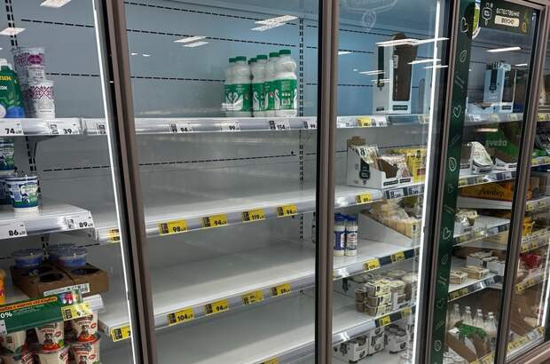 В части супермаркетов Тулы нет хлеба и молока
