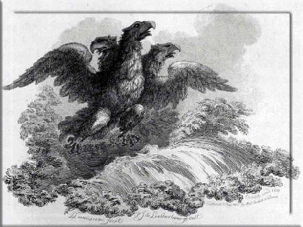 В Книге Ездры описывается трёхглавый орёл. В Книге Ездры описывается трёхглавый орёл.