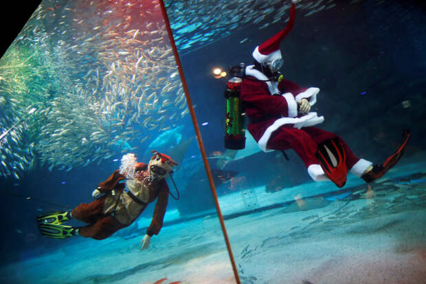 SantaCon 2018 в Лондоне, Париже, Сеуле, Нью-Йорке и других городах