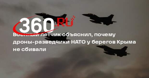 Летчик Попов: ВС России не могут сбивать дроны НАТО возле Крыма из-за ООН