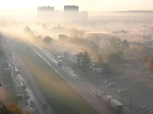 Густой туман окутал Москву и Подмосковье утром 1 октября