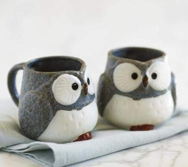 cuteness overload!!! - Owl Mugs And Tea Set: