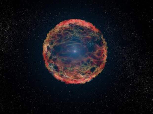 16. Недавно была открыта звезда, прятавшаяся в блеске сверхновой звезды 21 год. вселенная, космос, факты