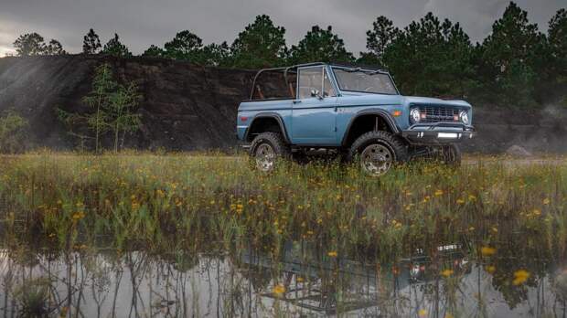 Классический Ford Bronco 1973 года от Velocity Restorations ford, ford bronco, авто, автомобили, внедорожник, восстановление, олдтаймер, ретро авто