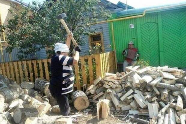 Женщины, выполняющие мужскую работу