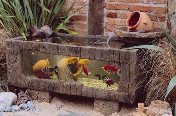 Садовый аквариум. Фото с сайта http://www.littlepieceofme.com