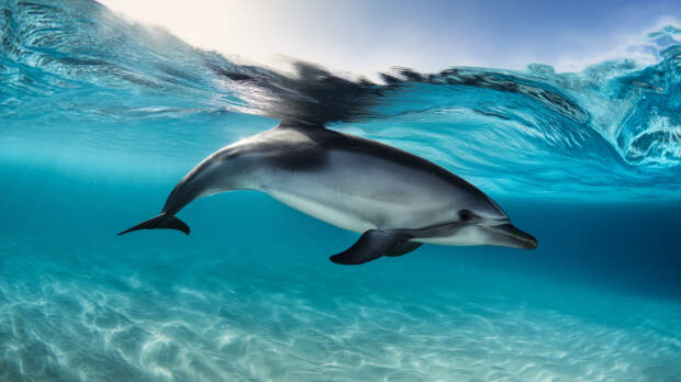 Прыгнула без раздумий: беременная ныряльщица помогла раненому дельфину