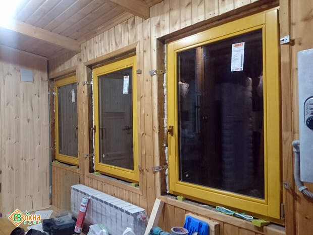 Деревянные окна «Эконом» на даче