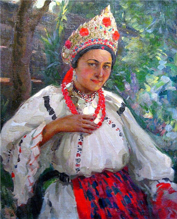 Н. Харитонов, Девушка, 1920 Н. Харитонов, Девушка, 1920