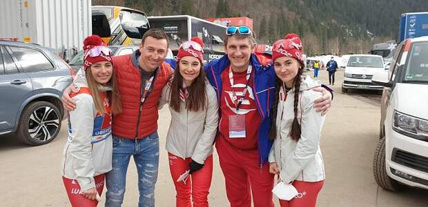 Сергей Чечиль с подопечными 