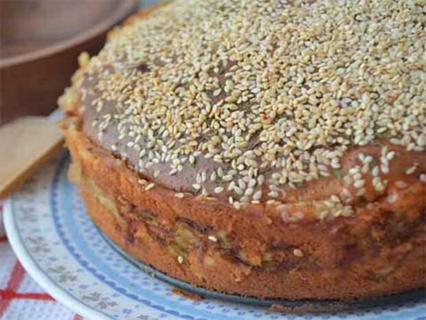 ленивая кулебяка с капустой и грибами