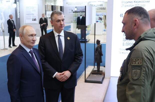 Путин пообщался с бойцами добровольческой бригады «Невский»