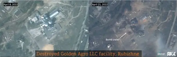 Показан размер кратера от прилёта по позициям ВСУ в Рубежном