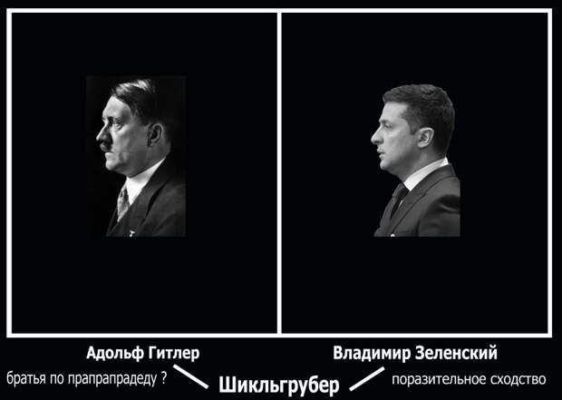 Дальние родственники? В сети сравнили Зеленского и Гитлера и нашли много общего