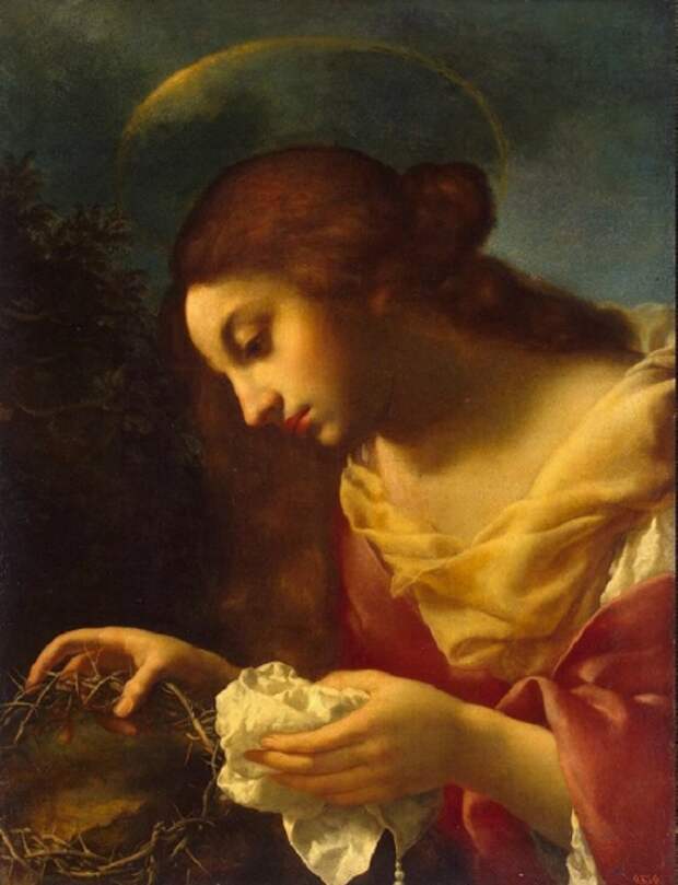 Мария Магдалина, держащая терновый венец Христа. Автор: Carlo Dolci