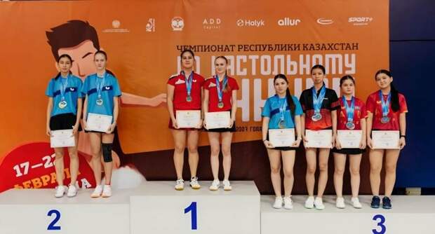 Карагандинские спортсмены победили на республиканском первенстве по настольному теннису