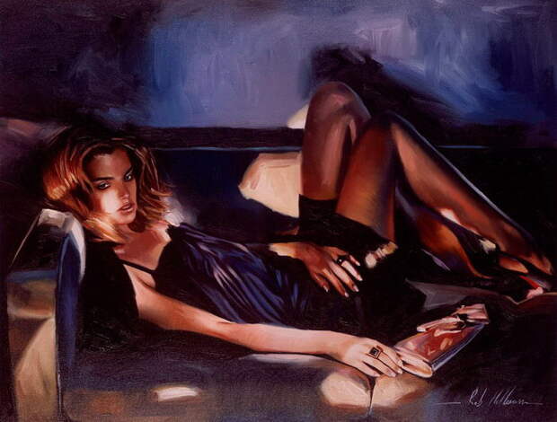 Красивые женщины на картинах Rob Hefferan