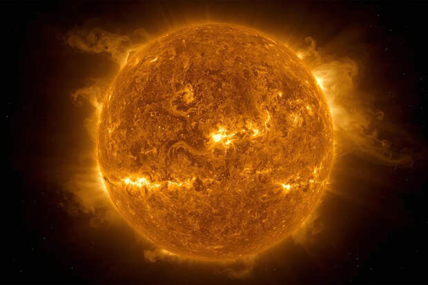 На Солнце произошла сильная вспышка