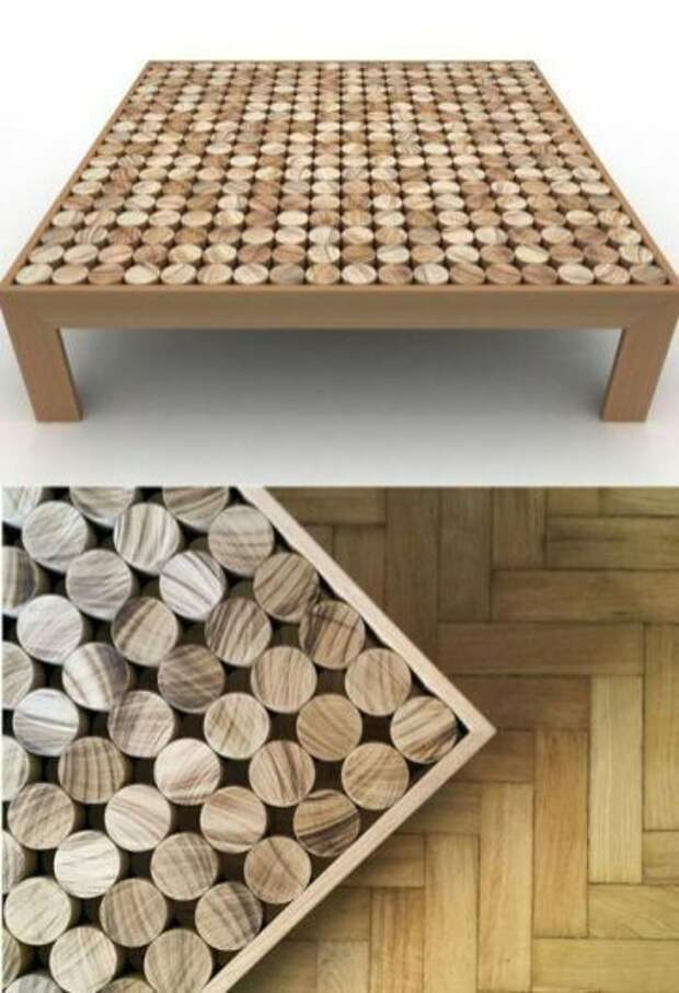 Спилы, плиточки, бруски pinterest, дерево, мебель, пол, длиннопост, подборка