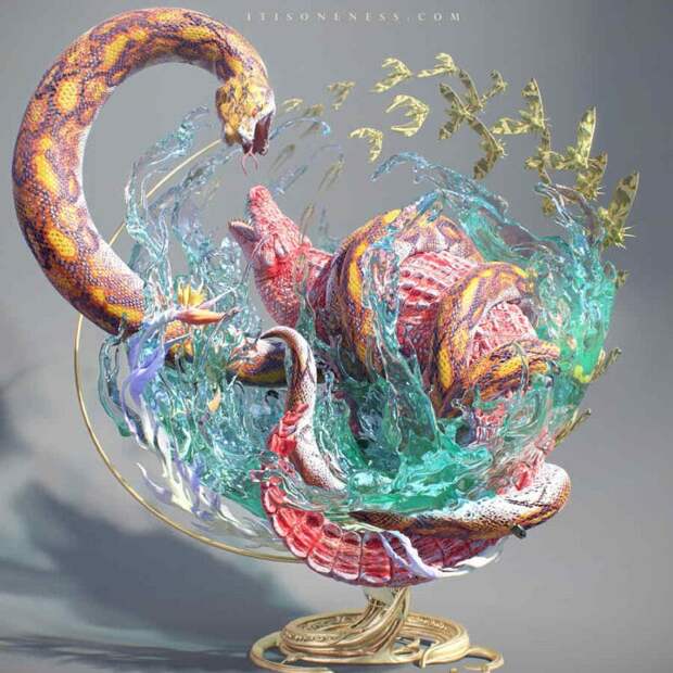 Фотография: Скульптор Юки Морита и его удивительные химеры №10 - BigPicture.ru