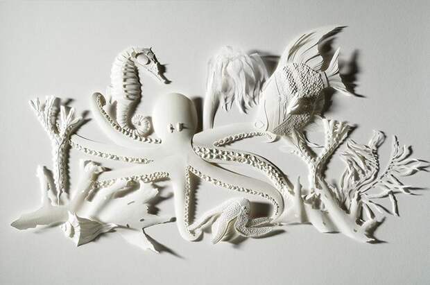 Бумажные скульптуры Дэрила Эштона. Фото