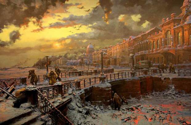 Картина «Блокада Ленинграда» 