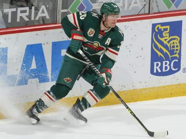 Ryan Suter #20 of the Minnesota Wild skates against the St. Louis Blues during the game at the Xcel Energy Center on May 1, 2021 in Saint Paul, Minnesota.