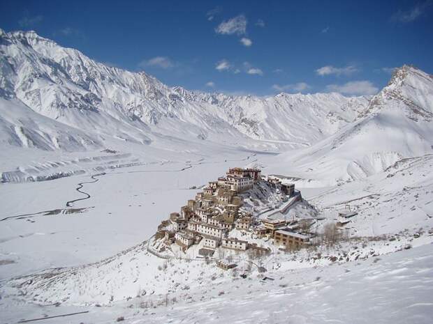 Буддийский храм Ки Гомпа (Key Gompa), Индия