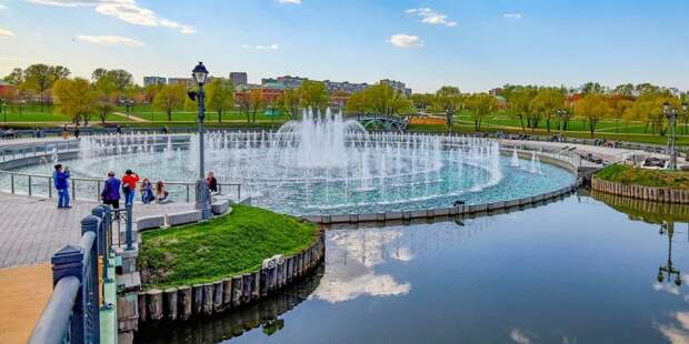 Собянин открыл сезон фонтанов в Москве. Фото: М.Денисов, mos.ru