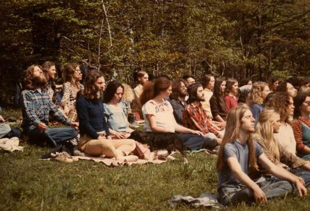 Редкие цветные фотографии коммуны американских хиппи 1970-х годов коммуна, люди, хиппи