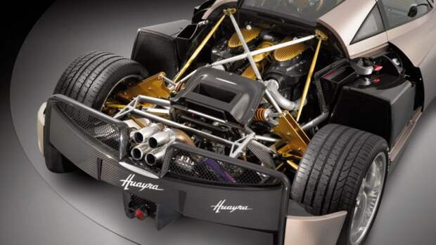 Pagani Huayra двигатель, капот, мотор, суперкар