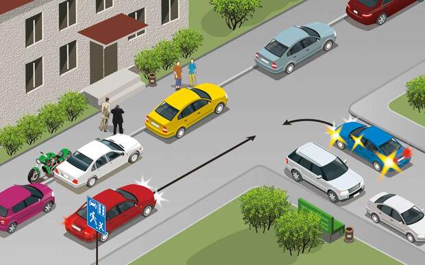 Уступает тот, у кого дешевле машина... А как по ПДД?