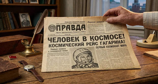 В Москве продают редчайший выпуск «Правды» о полёте Гагарина