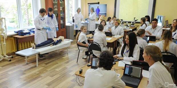 В Москве за пять лет число учеников медицинских классов увеличилось вдвое. Фото: mos.ru