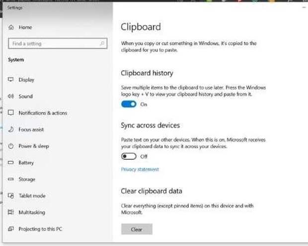 Delete Clipboard History Windows History On