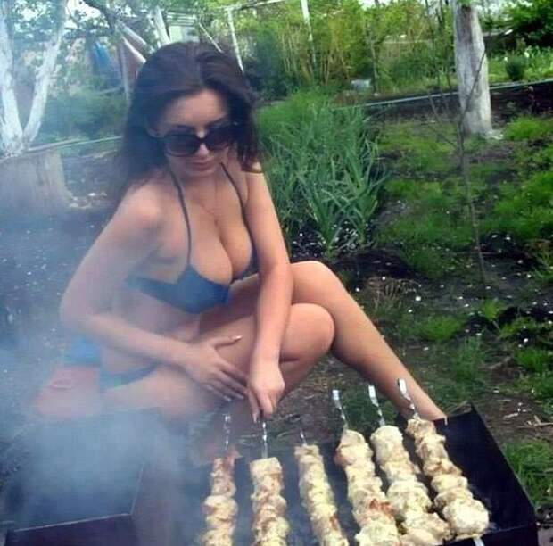 На этой фотографии идеально все  прикол, шашлык, юмор