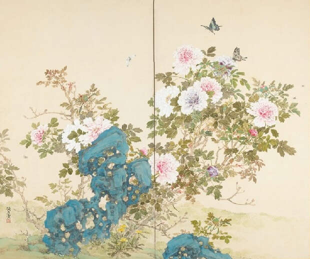 Birds and Flowers-Spring (631x528, 325Kb)