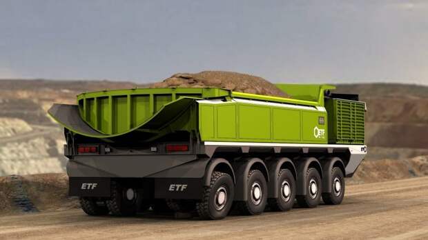 Самый большой грузовик в мире из Словении грузоподъемностью 760 тонн ETF Mining Equipment, авто, белаз, гигант, грузовик, карьерный самосвал, самосвал, спецтехника