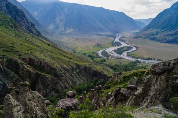 Долина реки Чулышман. красота, природа, россия