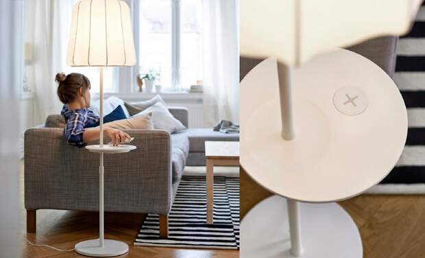 Мебель от IKEA с беспроводной зарядкой телефонов Мебель от IKEA с беспроводной зарядкой телефонов