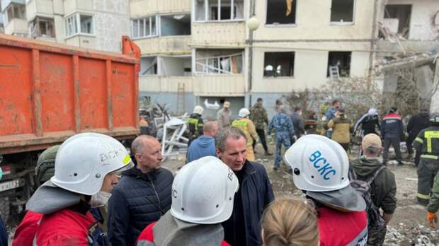 Гладков: из-под завалов дома в Белгороде достали двух погибших