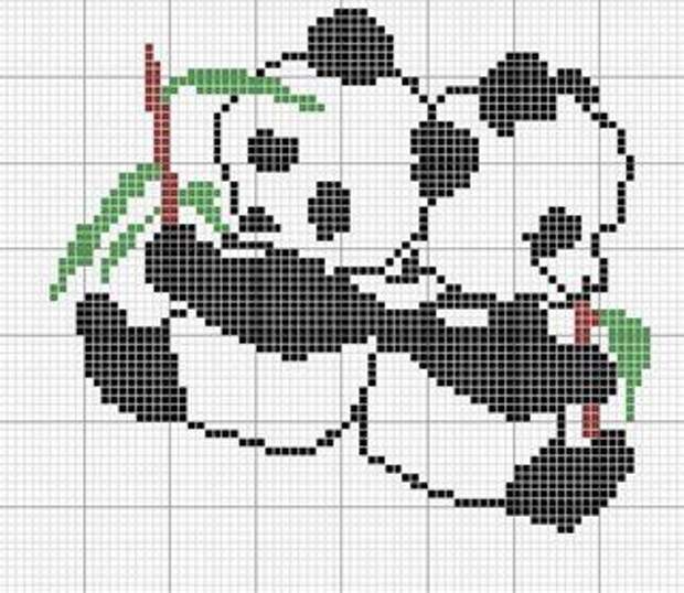 panda cross stitch
