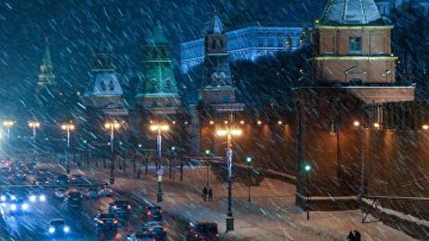 Вид на Московский Кремль