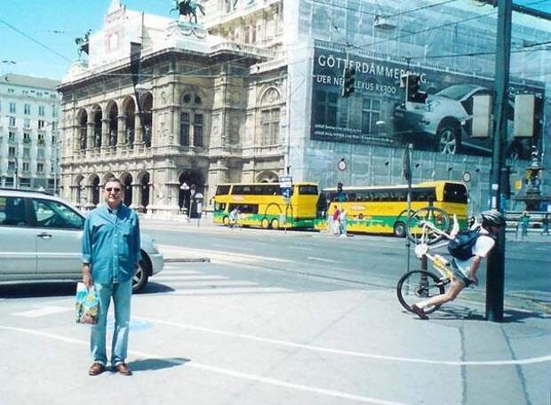 Велосипед фотография момента